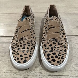 Women's Blowfish Malibu Tan Animal Print Slip On Sneakers  - Size 6